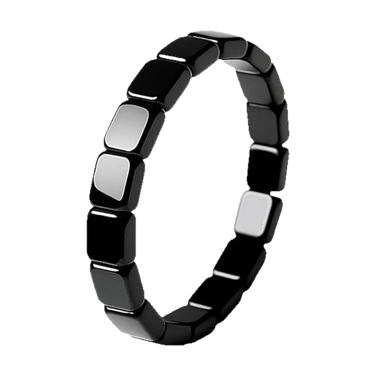 Black Obsidian Stretch Beaded Bracelet