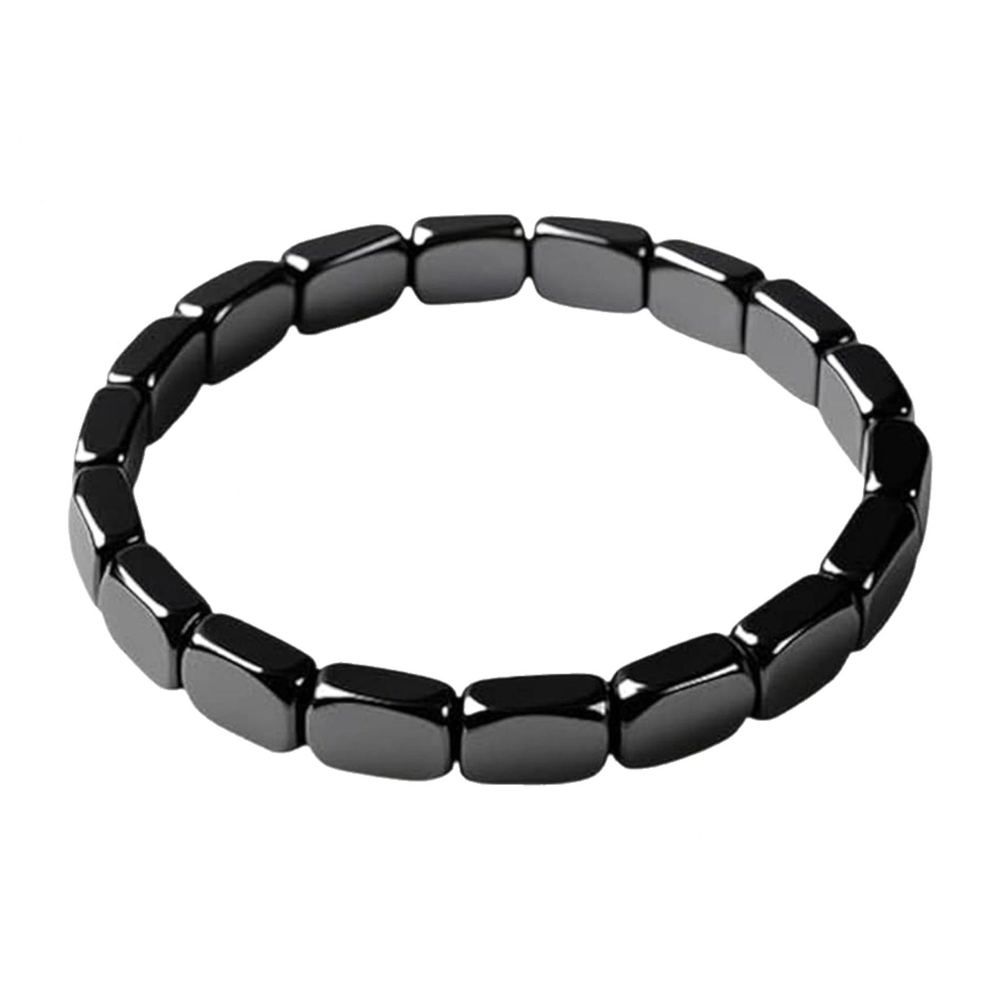 Black Obsidian Stretch Beaded Bracelet